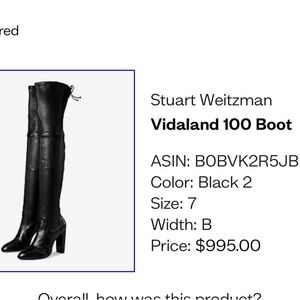 Stuart Weitzman Black Stiletto Over-the-Knee Boots